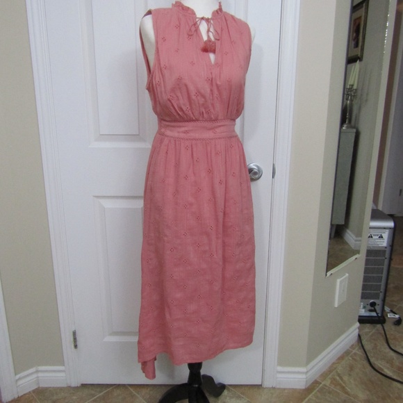 Old navy tie neck maxi dress - Picture 2 of 8